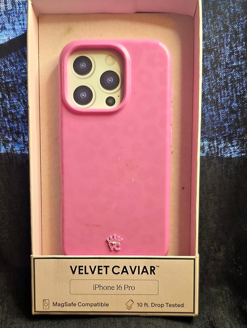 Velvet Caviar Hot Pink Leopard MagSafe iPhone 16 Pro Case